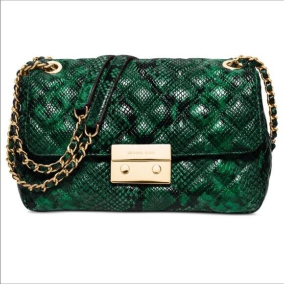 Michael Kors LEATHER Sloan Shoulder Bag - Picture 3 of 4